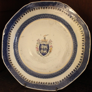 Porcelain Plate, late 18th Century	 