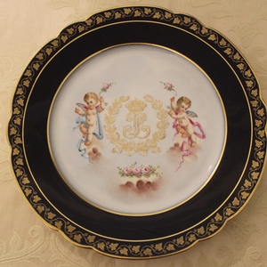 Set of Sevres Plates with Louis Philippe I Monogram, 1844. 