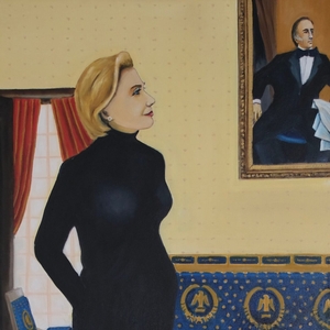 Jerry Scott, "Hillary Rodham Clinton," 2005. Oil on canvas. 